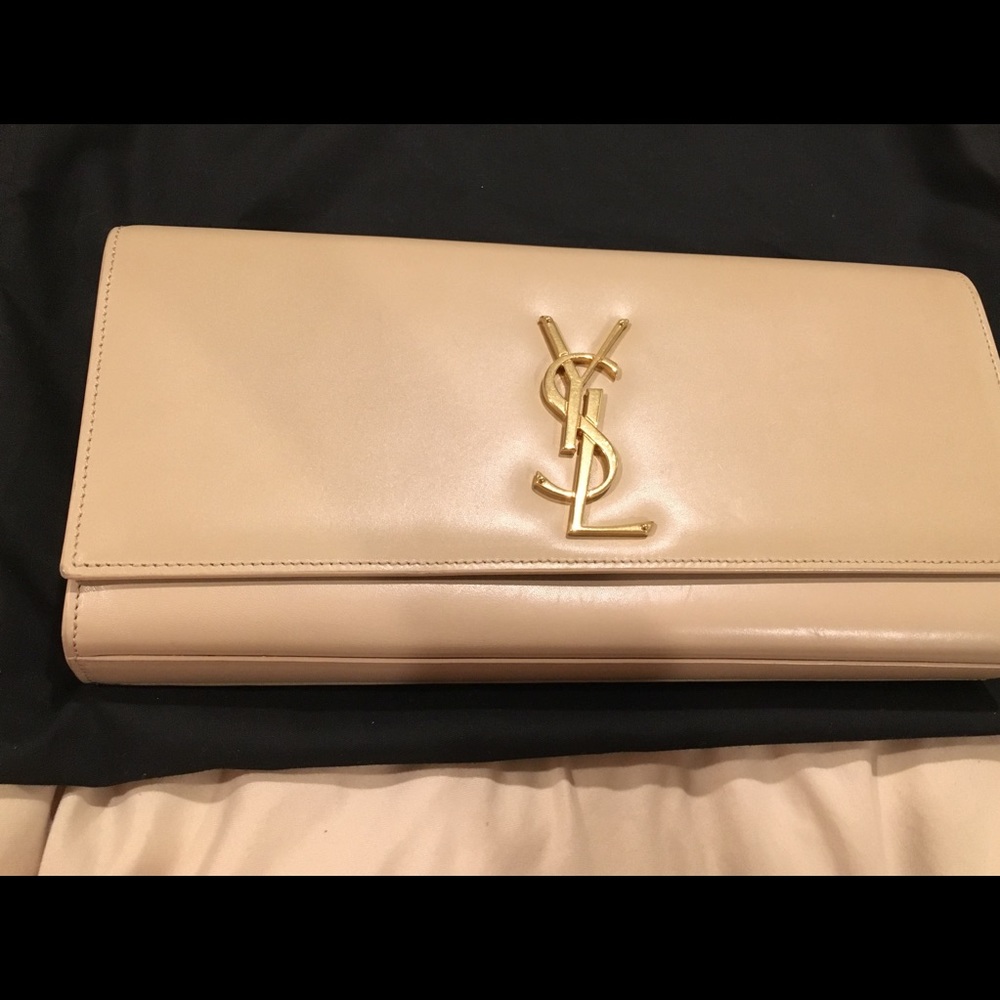 YSL Cassandre Classic Gold Hardware Nude